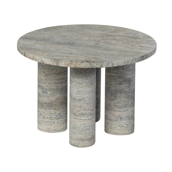 Volos sidebord S Ø52 cm - Silver Travertine - Blomus