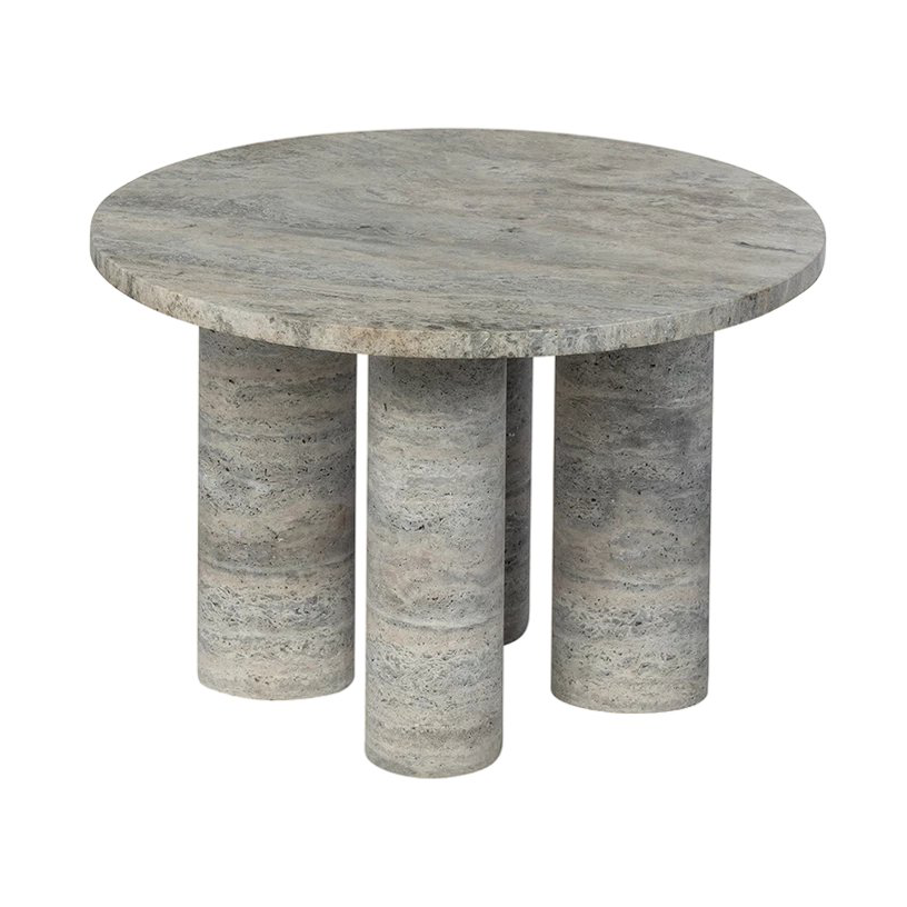 Bilde av blomus Volos sidebord S Ø52 cm Silver Travertine