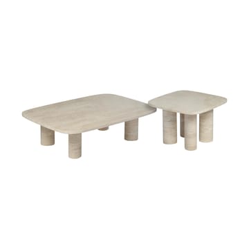 Volos sidebord S 52x52 cm - Travertine - blomus