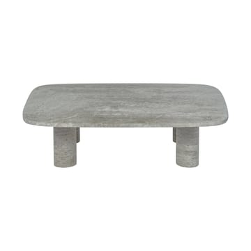 Volos sofabord L 100x70 cm - Silver Travertine - blomus