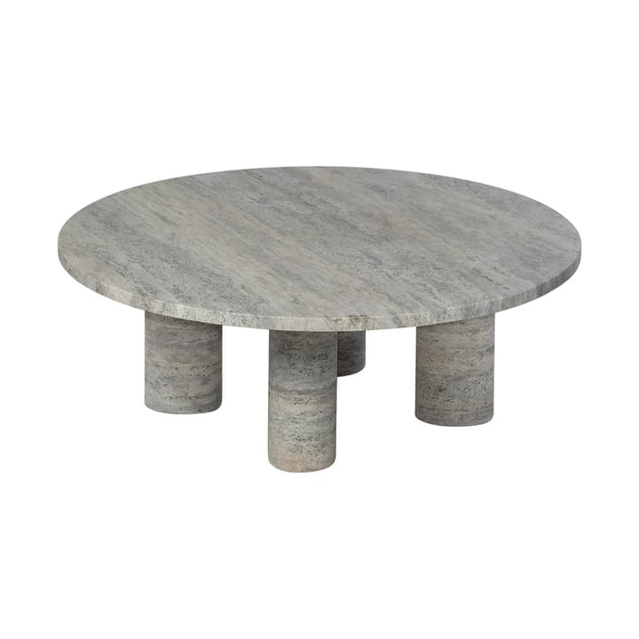 Volos sofabord L Ø75 cm, Silver Travertine blomus