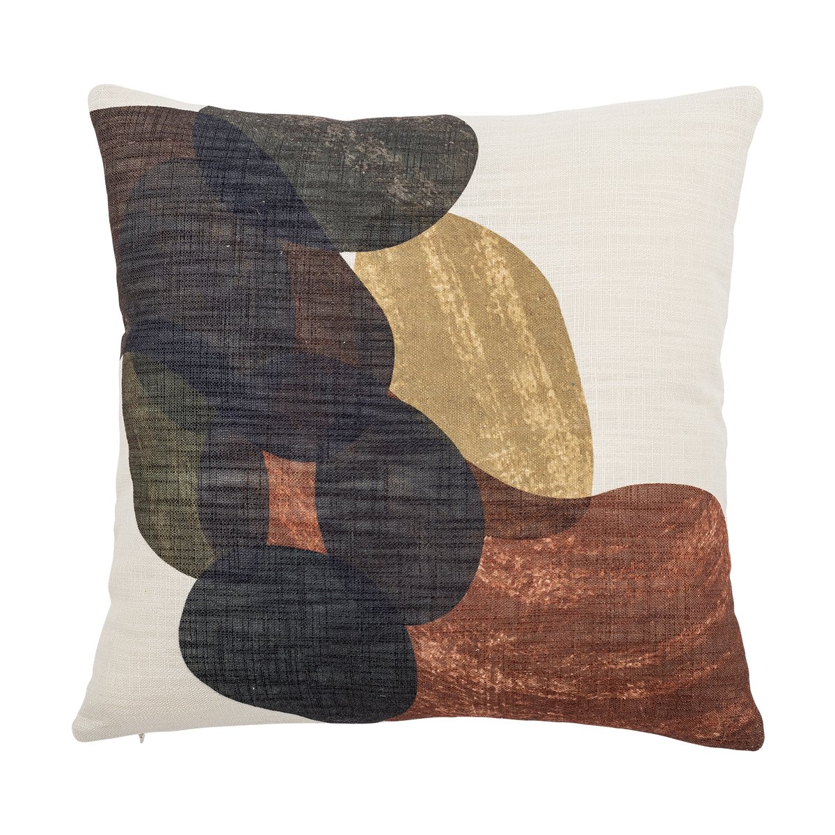 Bilde av Bloomingville Arona pute 45x45 cm Hvit-brun