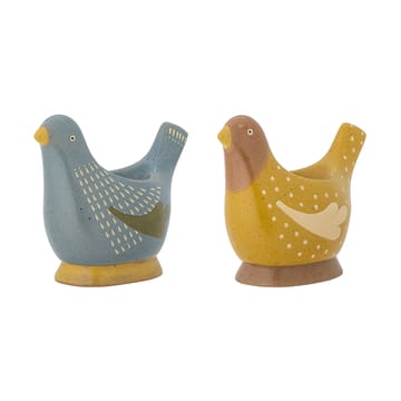 Birdy eggeglass 2-stk. - Blue-yellow - Bloomingville