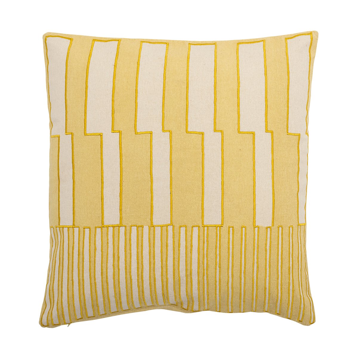 Bilde av Bloomingville Cowes pute 40x40 cm Yellow