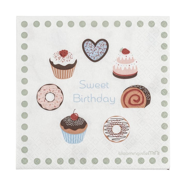 Sweets serviett 20-pk - Rosa - Bloomingville