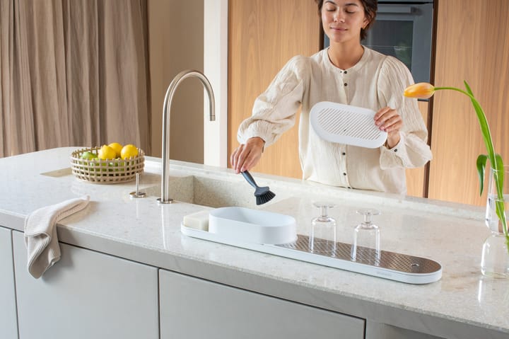 SinkStyle oppvaskorganiserer sett 2 deler, Mineral Fresh White Brabantia