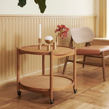 Bølling Tray Table model 60 rullebord - clay, oljet eikestativ - Brdr. Krüger