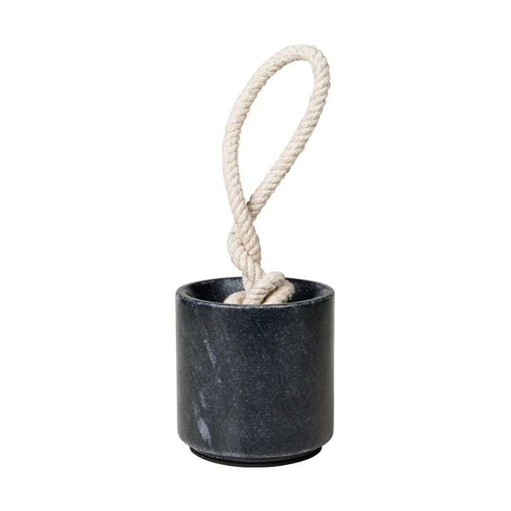 Abby dørstopper Ø10x10 cm - Black marble - Broste Copenhagen