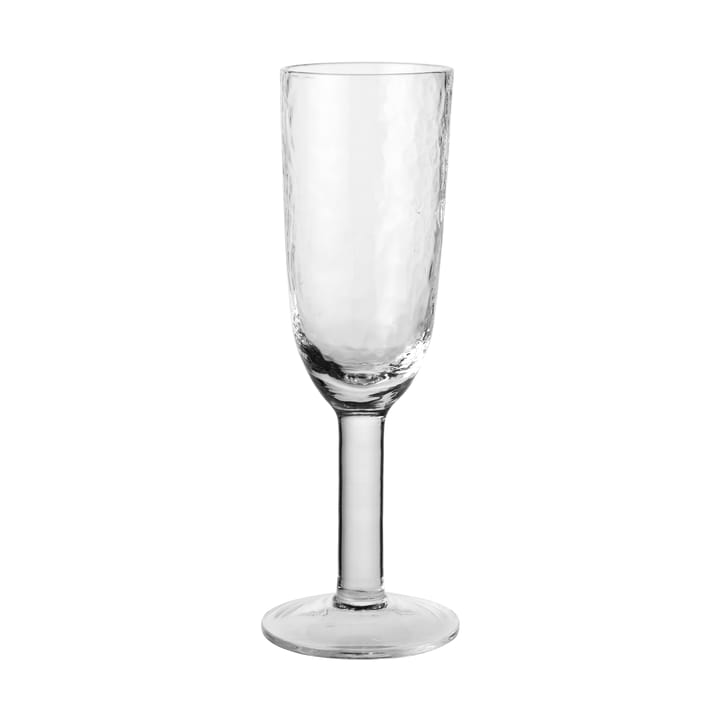 Hammered champagneglass 20 cl - Klar - Broste Copenhagen