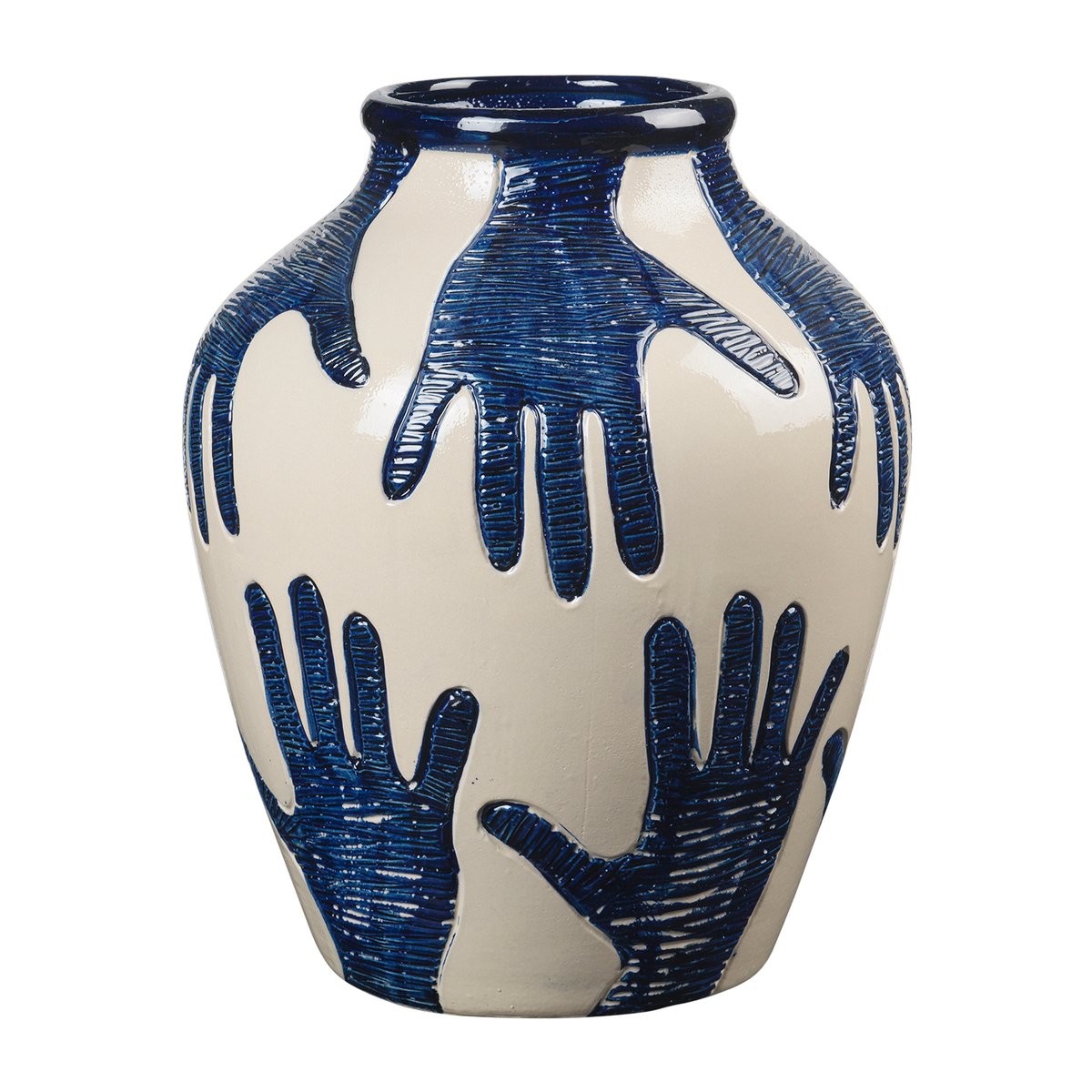 Bilde av Broste Copenhagen Mime vase 40 cm Intense blue-rainy day