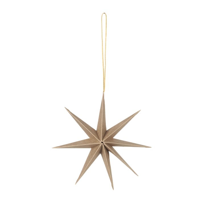 Star papirstjerne Ø 15 cm - Natural brown - Broste Copenhagen