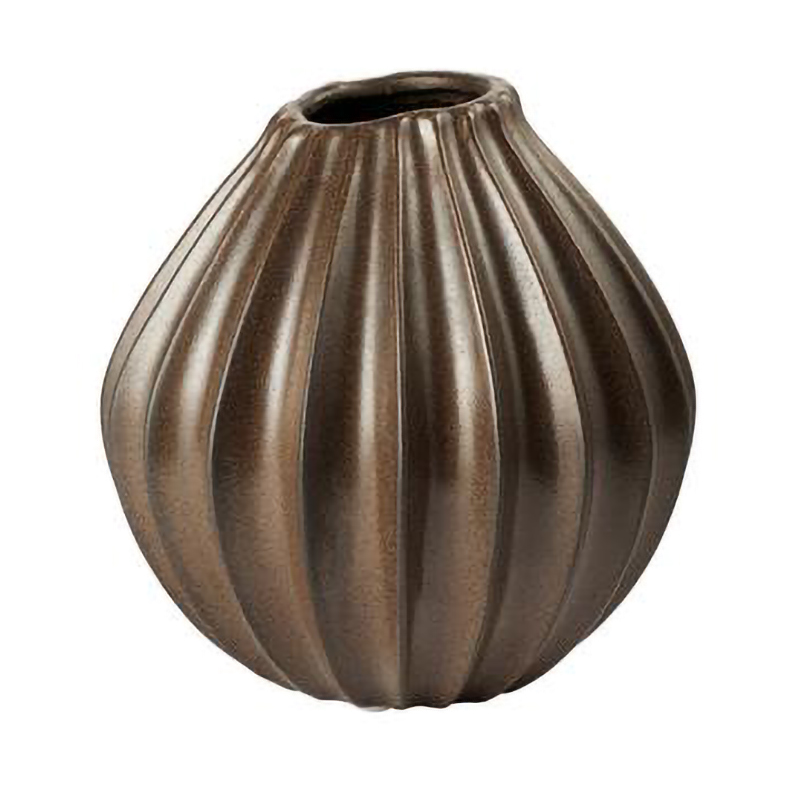 Bilde av Broste Copenhagen Wide vase M 25 cm Brown