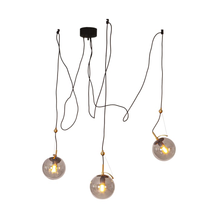 Carry taklampe 18 cm - 3 grå - By Rydéns