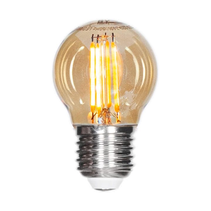 Filamentlampe LED dimbar kule E27 4W - Amber Ø4,5 cm - By Rydéns