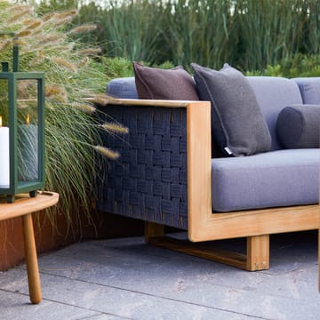 Angle Lounge lenestol - Dark grey, teak - Cane-line