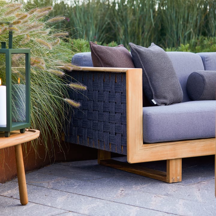 Angle Sofa 3-seter - Dark grey, teak - Cane-line