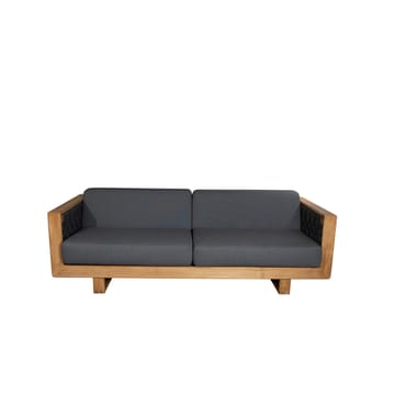 Angle Sofa 3-seter - Dark grey, teak - Cane-line