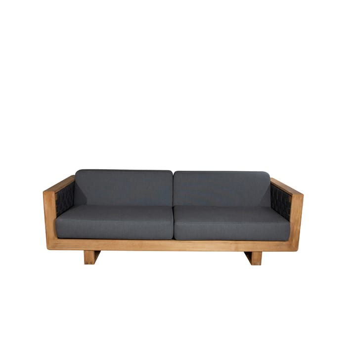 Angle Sofa 3-seter - Dark grey, teak - Cane-line