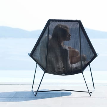 Breeze loungestol høy rygg weave - Black - Cane-line