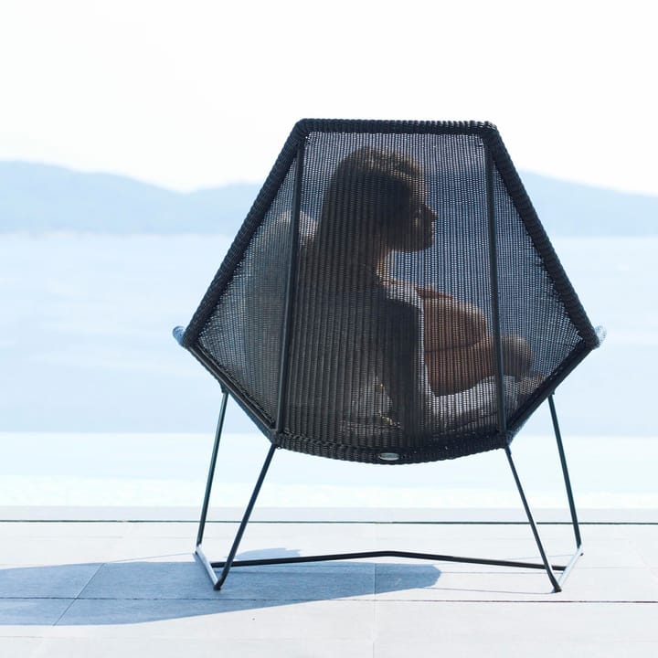 Breeze loungestol høy rygg weave, Black Cane-line