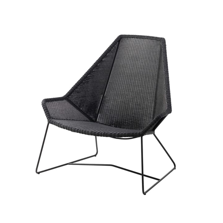 Breeze loungestol høy rygg weave - Black - Cane-line