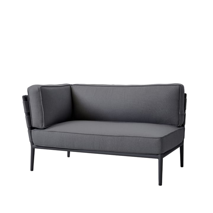 Conic modulsofa - Cane-Line airtouch grey, høyre, inkl. puter - Cane-line