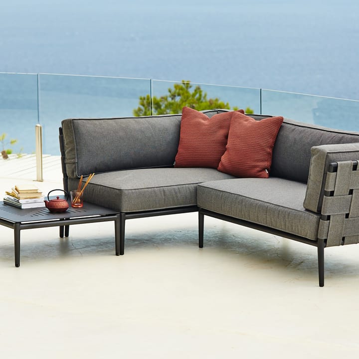 Conic modulsofa, Cane-Line airtouch light grey-enkel-inkl. puter Cane-line