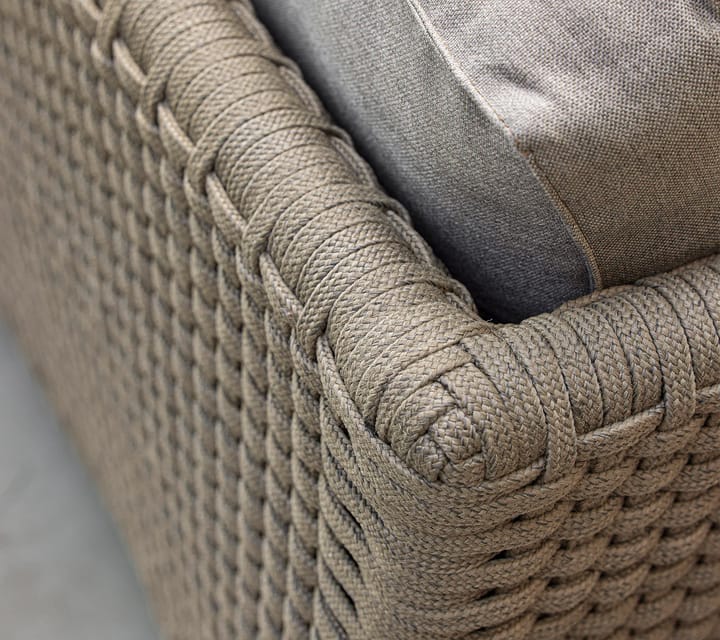 Diamond sofa 3-seter soft rope, Cane-Line Natté taupe Cane-line