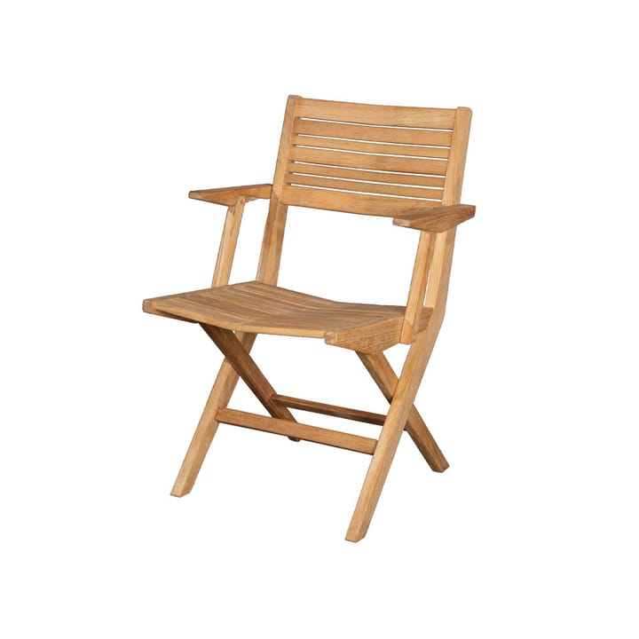 Flip sammenleggbar stol - Teak, med armlener - Cane-line