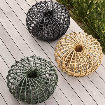 Nest bord/fotpall - Lava grey, liten - Cane-line