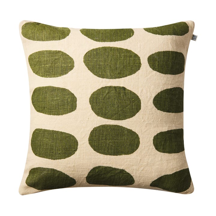 Assim putetrekk 50 x 50 cm - Beige-cactus green - Chhatwal & Jonsson