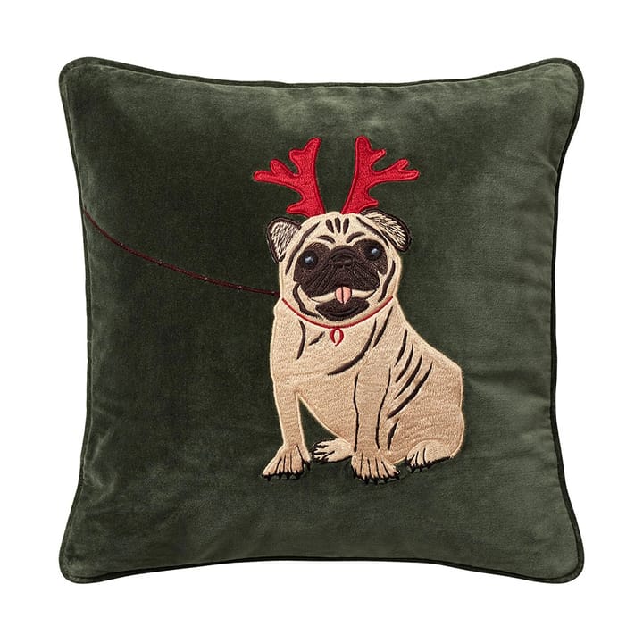 Holiday Dog putetrekk 50x50 cm - Forest green - Chhatwal & Jonsson