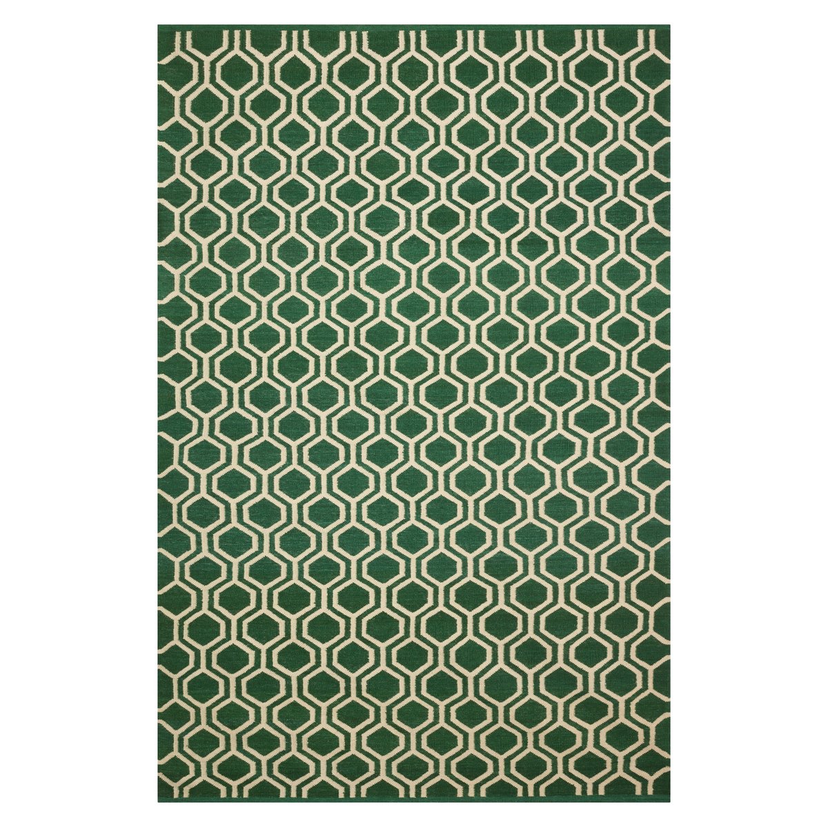 Bilde av Chhatwal & Jonsson Varanasi gulvteppe 180x272 cm Green-off white