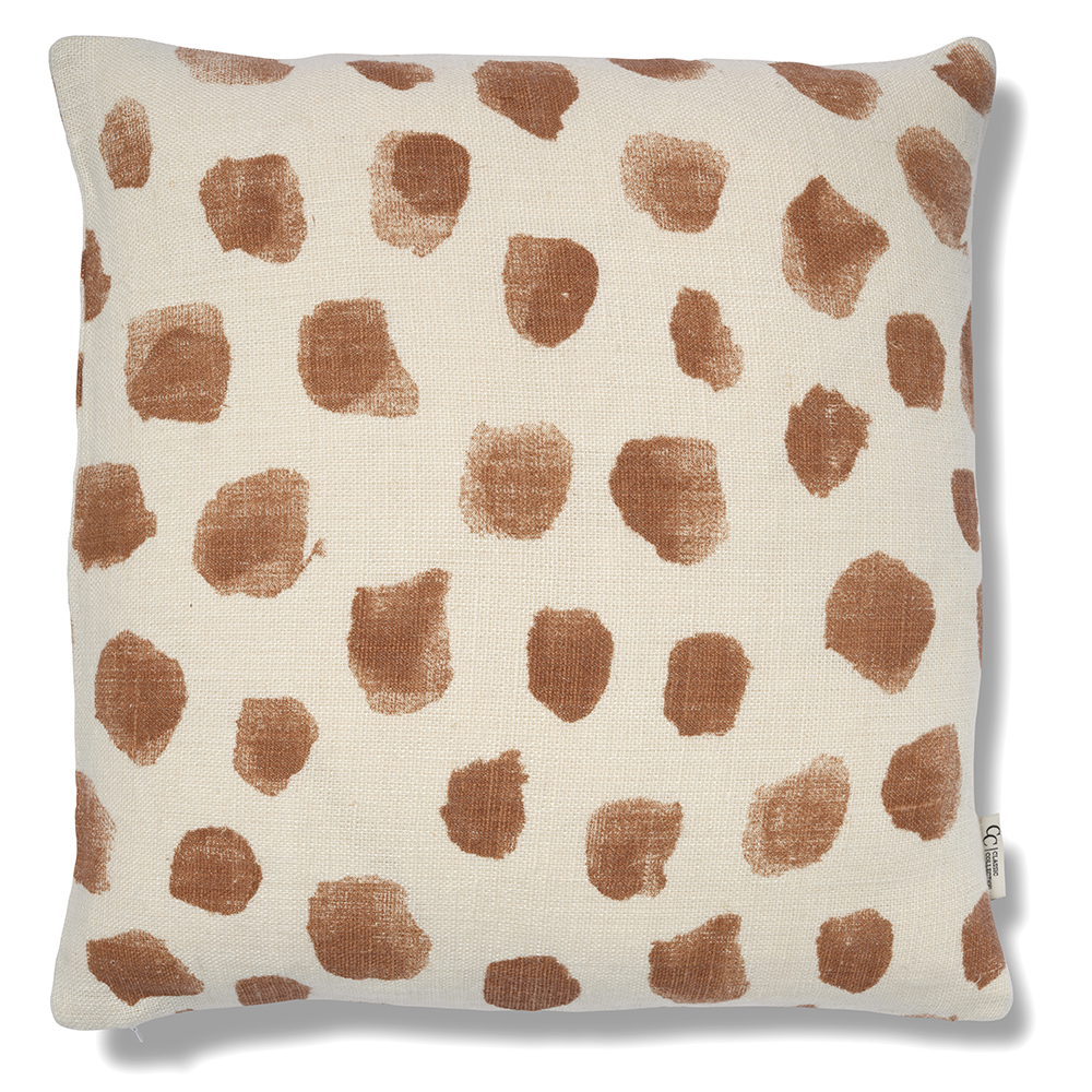 Bilde av Classic Collection Dotty putetrekk 50x50 cm Hvit-glasert ingefær