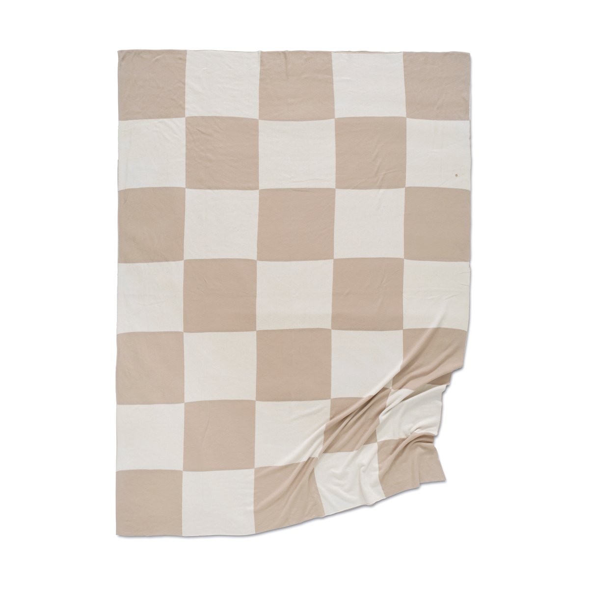 Bilde av Classic Collection Square pledd 130x170 cm Beige-hvit