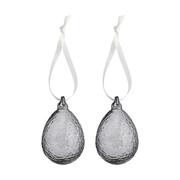 Gry påskeanheng Egg 2-pk - Smoke - Cooee Design