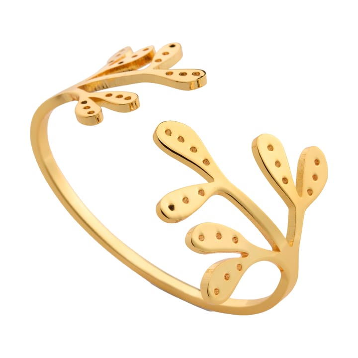 Mistletoe serviettring 2-pk - Brass - Cooee Design