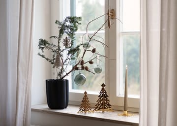 Pinetree dekorasjonsgran 20 cm - Brass - Cooee Design