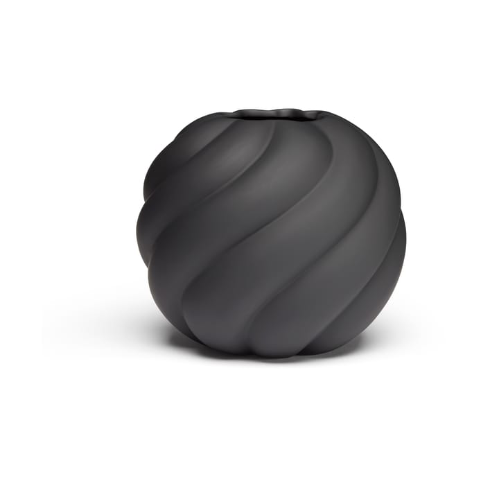 Twist Ball vase 12 cm, Black Cooee Design