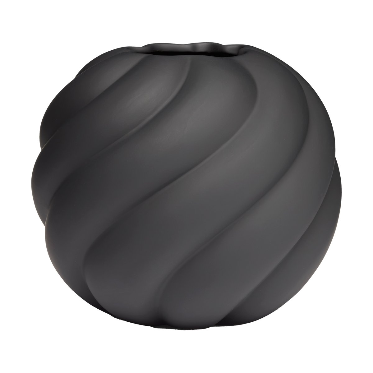 Bilde av Cooee Design Twist Ball vase 20 cm Black