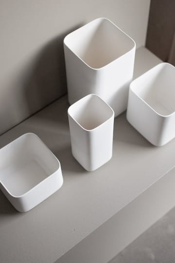 Cube krukke large Ø 13 cm - Matte white - DBKD