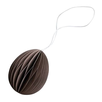 Ovoid påskepynt papir 7 cm - Brown - DBKD