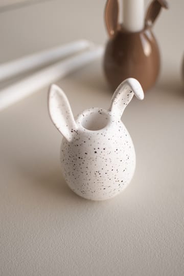 Rabbit lysestake 13 cm - White dot - DBKD