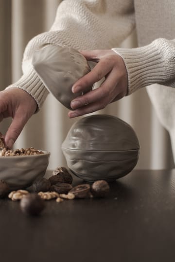 Walnut skål med lokk - Dust - DBKD