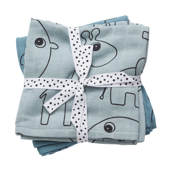 Contours babyteppe 120x120 cm 2-pk - Blue - Done by deer