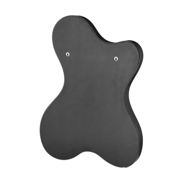 Pebble speil small 56x76 cm - Black - Ekbacken Studios