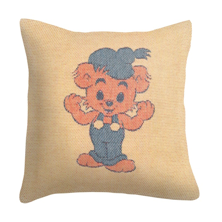 Bamse putetrekk 40x40 cm, Gul Ekelund Linneväveri