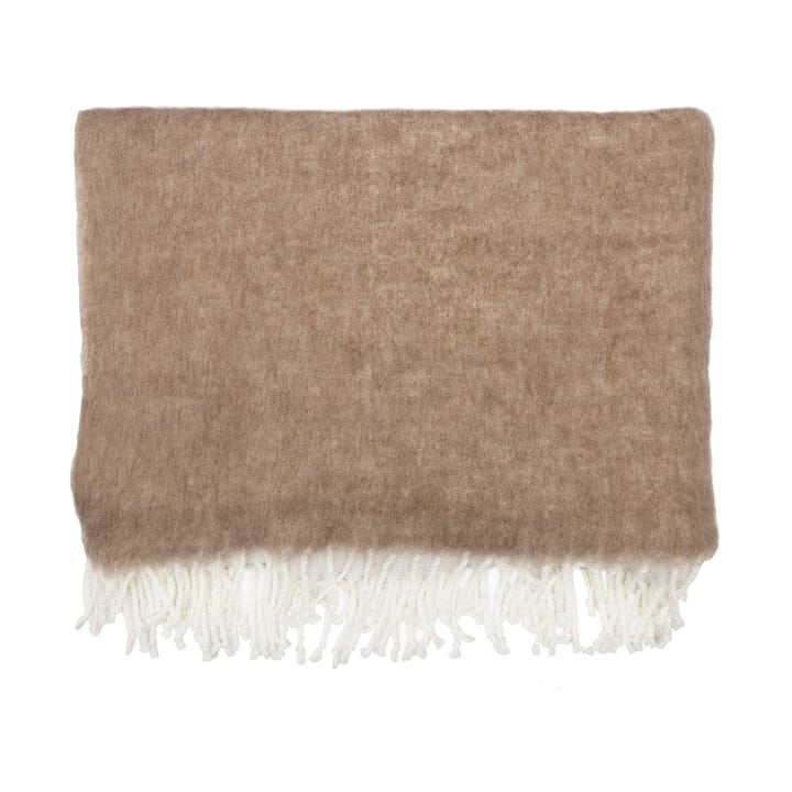 Ernst pledd med frynser 130x170 cm - Beige - ERNST