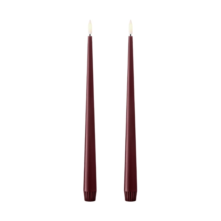 ester & erik kronelys LED 30 cm 2-pakning - 44/2 Deep Wine - Ester & erik