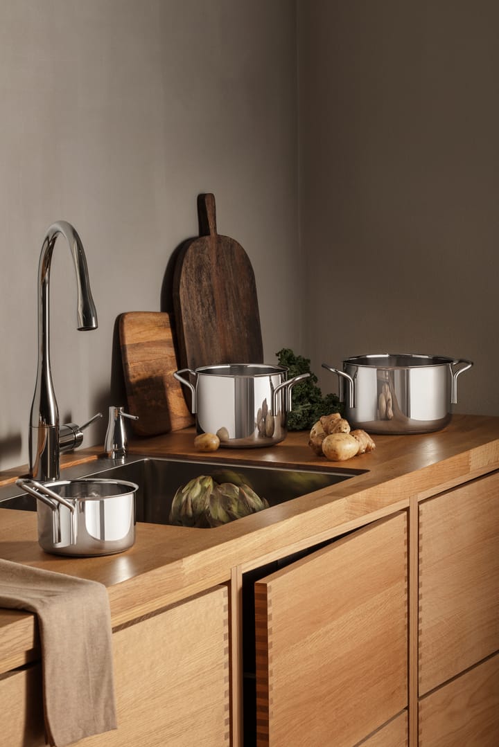 Eva Trio Stainless Steel grytesett 3 deler, Rustfritt stål Eva Solo